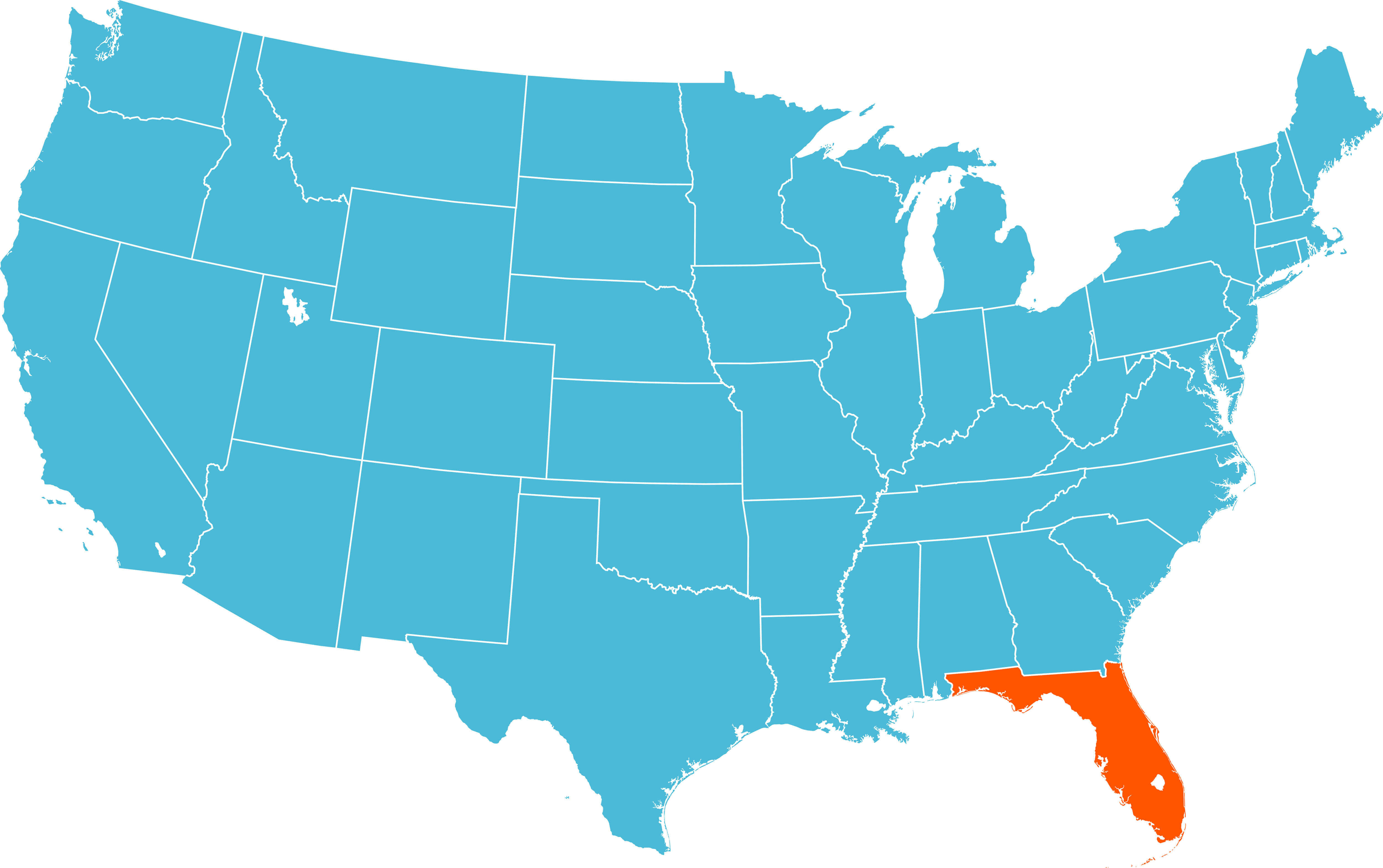 Weather Map Of Florida State United States Map