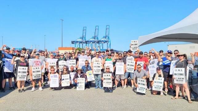 West Coast Canadian Port Strike Continues Stopping Cargo At 30 Ports