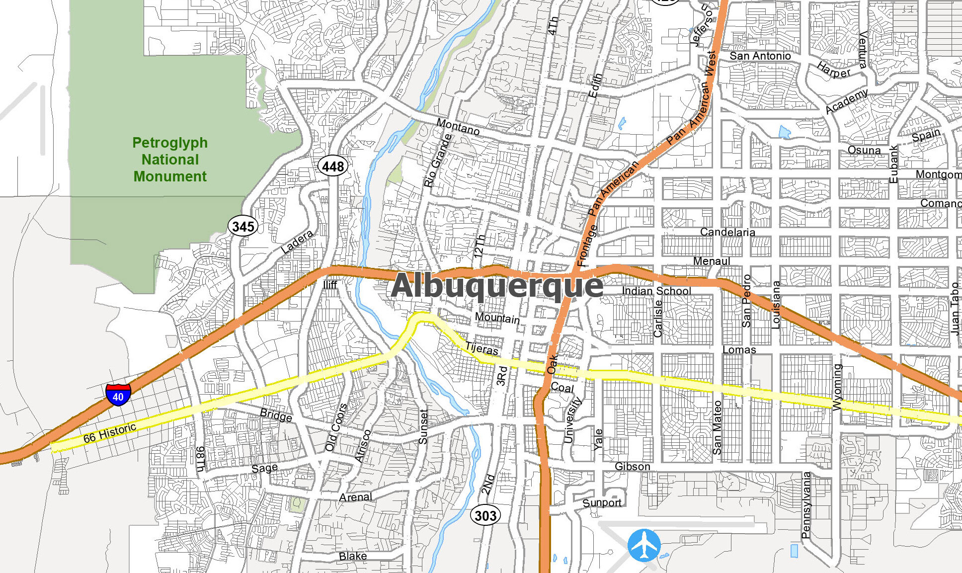 Where Is Albuquerque New Mexico On The Map Chlo Melesa