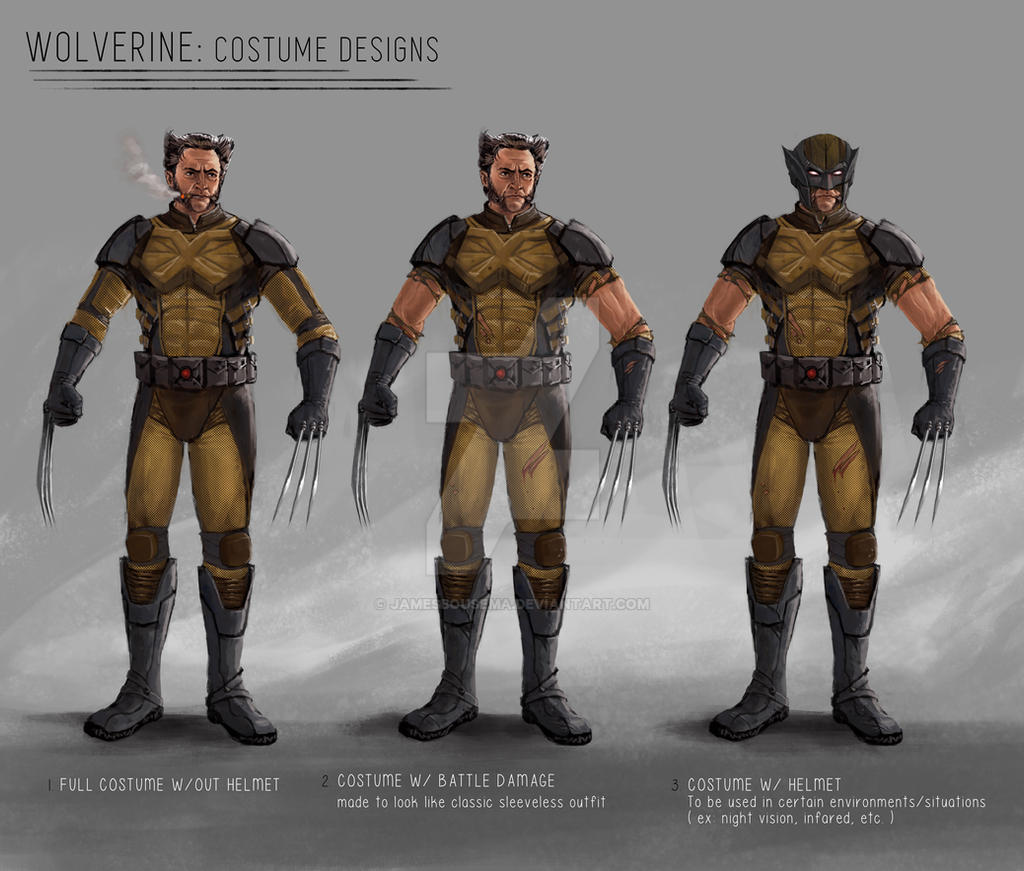 Wolverine Costume Designs Concept Art By Jamesbousema On Deviantart